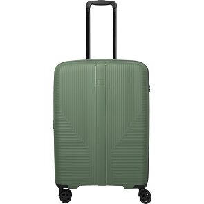 Travelite Air Stripe 4 wielen Trolley M 66 cm met uitbreidingsplooi