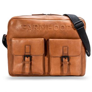 Farmhood Memphis Aktetas Messenger Leer 38 cm Laptop compartiment