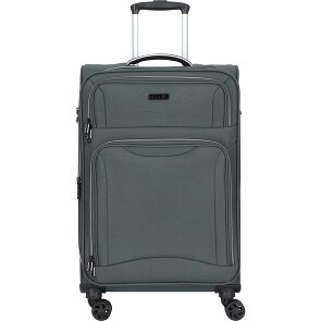 d&n Travel Line 9204 4 wielen Trolley M 66 cm met uitbreidingsplooi