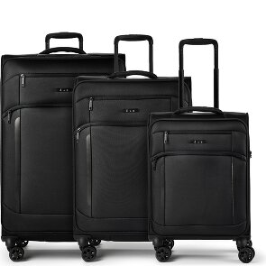 d&n Travel Line 9804 4 wielen Kofferset 3-delig met uitbreidingsplooi