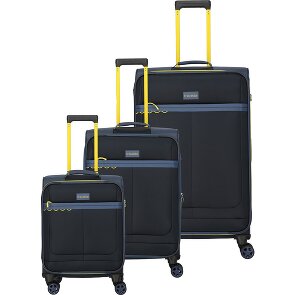 Travelite Color Craze 4 wielen Kofferset 3-delig met uitbreidingsplooi