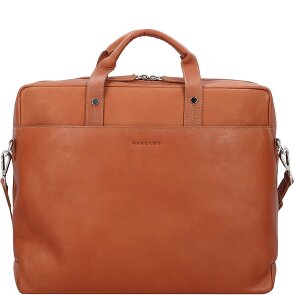 Harold's Heritage Briefcase Leer 38 cm Laptopcompartiment