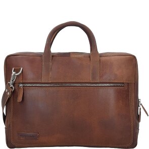 Plevier Vintage London Koffer RFID-bescherming Leer 41 cm Laptop compartiment