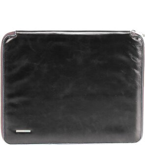 Piquadro Blauwe vierkante schrijfmap A4 leer 27 cm Piquadro Blauwe vierkante schrijfmap A4 leer 27 cm