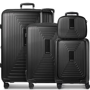 Redolz Essentials14 4-wiel kofferset Beautycase 4st met uitklapbaar laptopvak