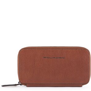 Piquadro Zwart Vierkant Mobiel Tasje Leer 17 cm