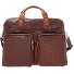  Geweven aktetas Leer 48 cm variant british tan