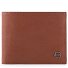  Zwarte vierkante portefeuille leer 11 cm variant cuoio