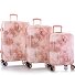  Black Camo 4 wielen Kofferset 3-delig met uitbreidingsplooi variant rose