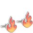 Flame Manchetknopen Messing 2 cm variant silver Flame Manchetknopen Messing 2 cm variant silver