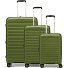 Travel Line 4700 4 wielen Kofferset 3-delig met uitbreidingsplooi variant olive green