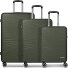  Dallas 3.0 4-wiel kofferset 3-delig met stretch plooi variant olive