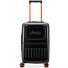  JH002B 4 wielen Cabinewagen XL 55 cm met uitbreidingsplooi variant black