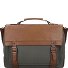 Hew Flint Aktetas Messenger 40 cm Laptop compartiment variant khaki-natur Hew Flint Aktetas Messenger 40 cm Laptop compartiment variant khaki-natur