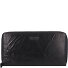  Donna Aurona Portemonnee RFID Leer 19 cm variant schwarz
