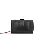  Viola Portemonnee RFID-bescherming Leer 16 cm variant schwarz-rot