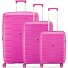  Skyline 2.0 4 wielen Kofferset 3-delig met uitbreidingsplooi variant fucsia