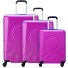x United Colors of Benetton Fabrica 4-wiel kofferset 3-delig. variant purple x United Colors of Benetton Fabrica 4-wiel kofferset 3-delig. variant purple