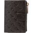  Leggero Stampa leggero stampa Kredietkaart etui RFID-bescherming Leer 7 cm variant darkbrown