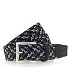  Luca gevlochten riem variant schwarz grau | 95 cm