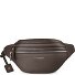  Bologna leer Fanny pack met dubbele rits, crossbody, leer, 25 cm variant taupe