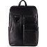  Zaino Dagrugzak Leer 34 cm Laptop compartiment variant black