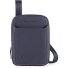  Zwarte vierkante schoudertas leer 17 cm variant blue4