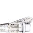  Studded riem leer variant offwhite | 80 cm