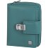  Sponsachtig portefeuille leer 9,5 cm variant petrol