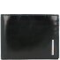 Blauwe vierkante Leren Portemonnee 12,5 cm variant black Blauwe vierkante Leren Portemonnee 12,5 cm variant black