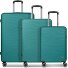 Dallas 3.0 4-wiel kofferset 3-delig met stretch plooi variant turquoise Dallas 3.0 4-wiel kofferset 3-delig met stretch plooi variant turquoise