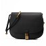 Saddle Schoudertas Leer 27 cm variant nero-antique gold Saddle Schoudertas Leer 27 cm variant nero-antique gold