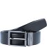  Omkeerbare riem leer variant schwarz-dunkelbraun | 85 cm