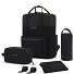 Bergen rugzakset 4-delig met laptopvak variant all black Bergen rugzakset 4-delig met laptopvak variant all black