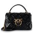 Love Lady Handtas Leer 22 cm variant nero-antique gold  Love Lady Handtas Leer 22 cm variant nero-antique gold
