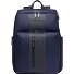 Korte reisrugzak leer 43 cm laptopvak variant blue Korte reisrugzak leer 43 cm laptopvak variant blue