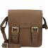  kleine schoudertas leer 15 cm variant braun-matt