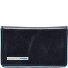 Blauw vierkant etui voor visitekaartjes leer 10 cm variant blau Blauw vierkant etui voor visitekaartjes leer 10 cm variant blau