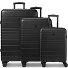  Baseliner 4 wielen Kofferset 3-delig variant black