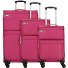 Travel Line 6704 4-wiel kofferset 3st. variant pink Travel Line 6704 4-wiel kofferset 3st. variant pink