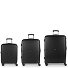  Bari 4 wielen Kofferset 3-delig met uitbreidingsplooi variant Black