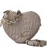  Fashion Mini tas Schoudertas Leder 14 cm variant alpaca beige