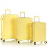  Pastel 4 wielen Kofferset 3-delig met uitbreidingsplooi variant yellow