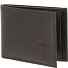  Leather Portemonnee RFID-bescherming Leder 11 cm variant braun-freedom cross