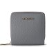  Bologna leer portemonnee met rits rondom, medium, 10 cm variant grey