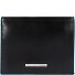  Blauwe Vierkante Portemonnee Leer 11 cm variant black