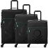  x United Colors of Benetton Colour Block 4-wiel kofferset 3 st. variant black