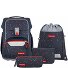  Basis Schooltas set 4-delig variant Set „Anthrazit Triangles