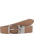  Amie omkeerbare leren riem variant camel-white | individuell kürzbar