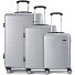 5330 4 wielen Kofferset 3-delig variant silber